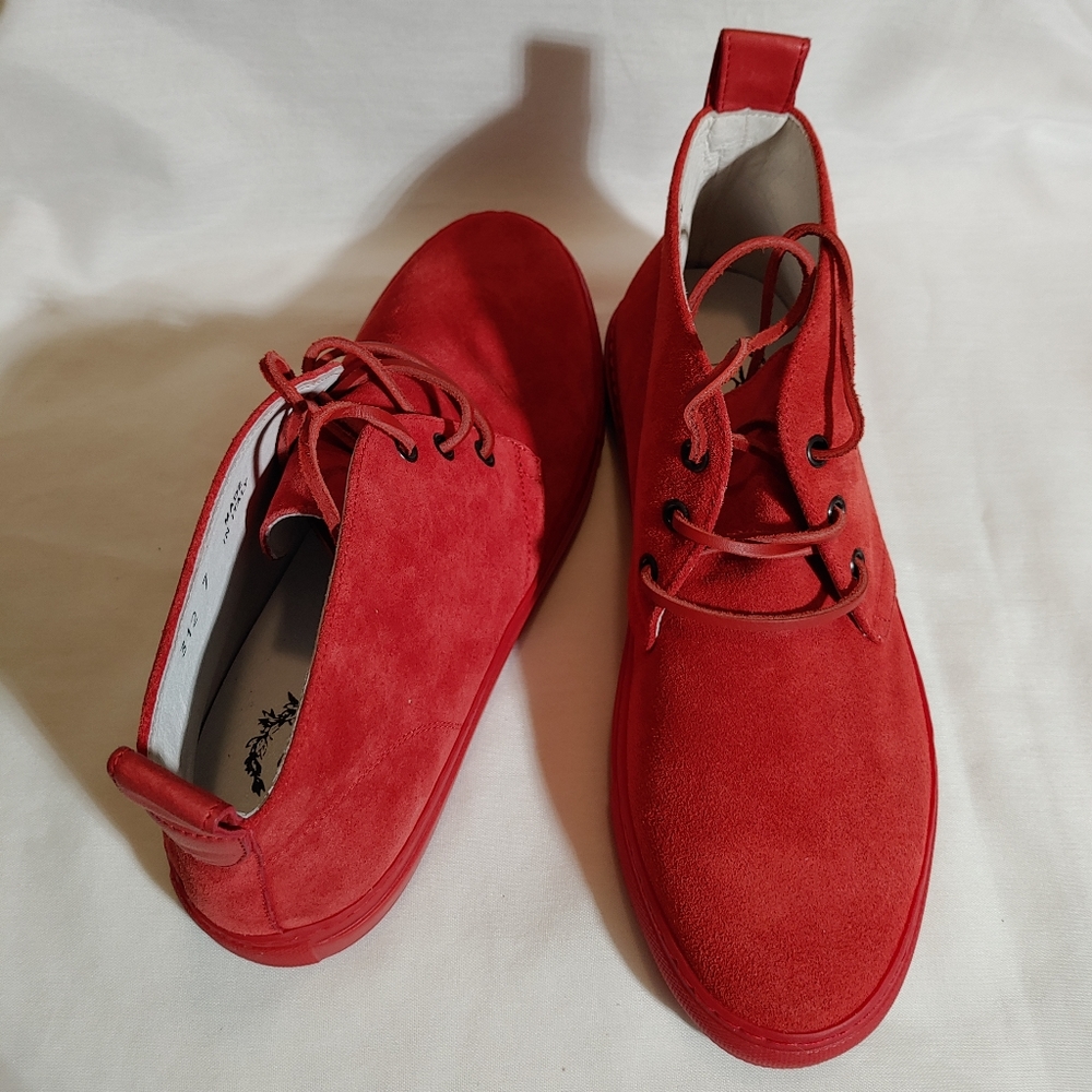 Del Toro Men's New Red High Top Sneakers